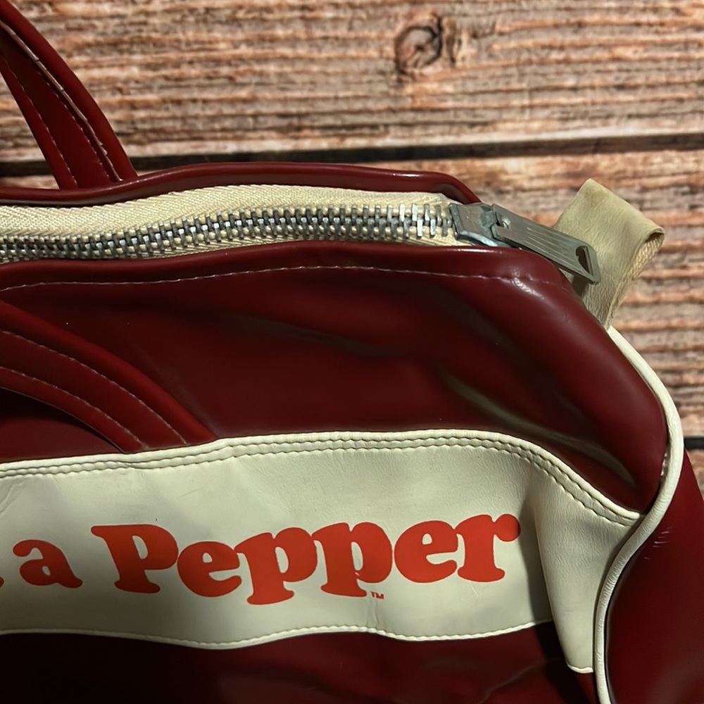 Vintage Dr Pepper Bag Bowler Duffel - Picture 3 of 5